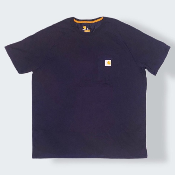 Carhartt Other - Carhartt Relaxed Fit Navy Short Sleeve Pocket Tee Shirt
